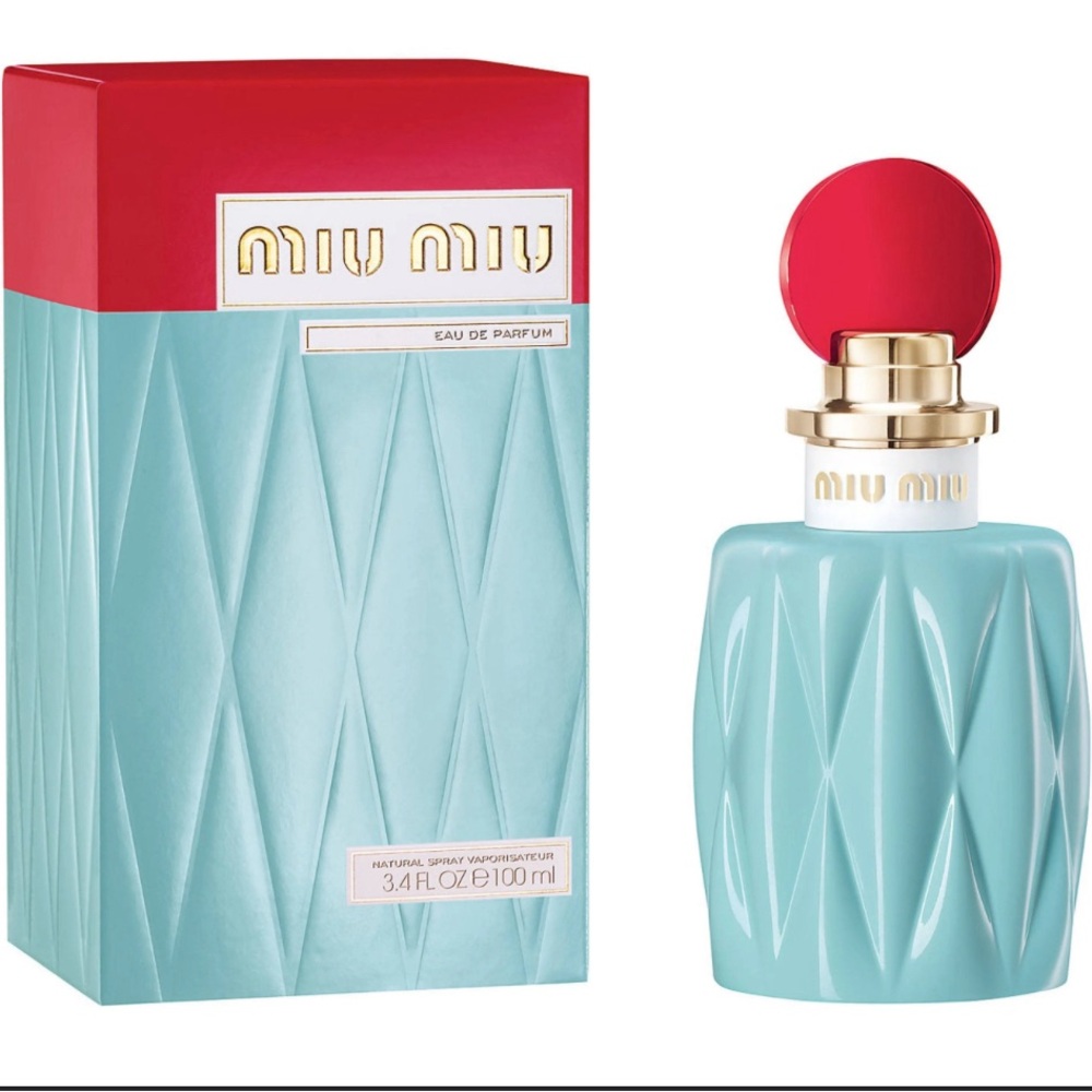 Miu Miu Fragrance with Red Cap and Blue Bottle 50 ml